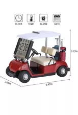 LCD Display Mini Golf Cart Clock for Golf Fans Great Gift for Golfers