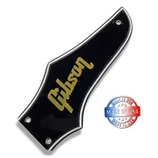 Wide Bevel 3 Ply Black Truss Rod Cover for Epiphone & Gibson Firebird Gold Logo