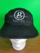 garth brooks hat world tour black unisex snapback. (H9)