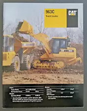 2003 - Caterpillar 963C Track Loader Loader Dealer Sales Brochure Catalog