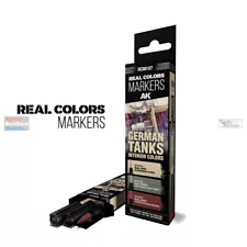 AKIRCM0107 AK Interactive Real Color Marker Set - German Tanks Interior Colors