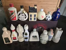 For Sale 14 Antique Collectible Bottles Mini Liquor EMPTY. I Have 1500 More