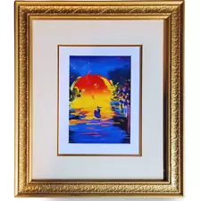 Peter Max "Better World" Collectible Print Framed/Matted Free Shipping