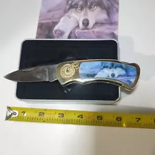 Folding Knife "The Lone Wolf" Collectors Knife In Tin COLLECTORS PIECE