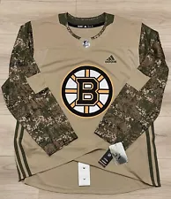 NEW Authentic Adidas Boston Bruins Military Appreciation Camo NHL Jersey size 54