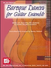 MEL BAY PRESENTS BAROQUE DANCES FOR GUITAR ENSEMBLE MUSIC BOOK BRAND NEW ON SALE