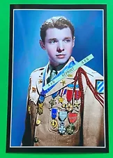 Found 4X6 PHOTO of Old Movie Star & War Hero Audie Murphy