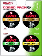 Gamo Combo Pack Assorted Air Rifle Pellets, .22 Caliber (TS-22, Hunter, Magnum,.