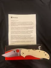 Spyderco Stretch 2 C90FPIV2 Ivory FRN Sprint Run VG-10, Brand New Never Used 