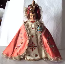 VINTAGE 9"DRESSED INFANT OF PRAGUE STATUE 1966 COLUMBIA STATUARY #TG