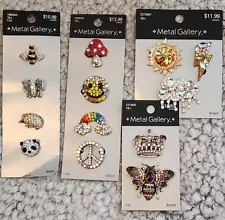 Lot 13 pc Mixed Rhinestone Crystal Brooch Pin New