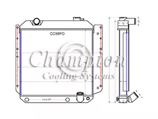 ER Champion 3 Row Radiator W/ 2 12" Fans and Shroud for 1958 Pontiac Star Chief (For: 1958 Pontiac Star Chief)