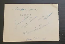 SCARCE COUNTRY LEGENDS AUTOGRAPHS 1948 GRANDPA JONES MINNIE SPIKE ODESSA TEXAS