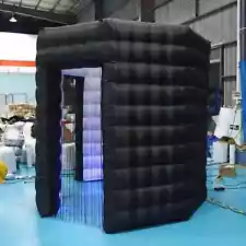 Used Portable Inflatable Photo Booth Enclosure W/Air Blower for Party Wedding