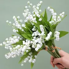 12 Branch Lily of the Valley Artificial Flowers, Lily of the Valley Plastic Flow