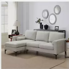 Modern'Sectional Sofa Set Fabric Living Room L-Shaped Convertible Sofas for Home