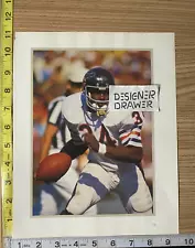 Walter Payton Football Book Photograph: On Field With Ball Scene