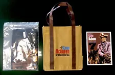 Steve McQueen 2023 Car & Motorcycle Show Mens T-Shirt (L) + Tote Bag + Program