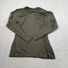 Alphalete Shirt Mens Large Green Long Sleeve Gym Activewear New