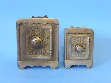 Pair of "Coin Deposit" Safe Banks 1909-1927