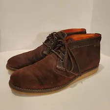 Wolverine 1883 Chukka Boots Julian Plain Suede Leather Brown Size 10.5 Shoes
