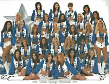 DALLAS COWBOYS CHEERLEADERS 8x11 SQUAD PHOTO 1998 1999 CHEERLEADER PIC