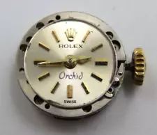 Rolex Orchid Cal 1401 18 Jewels Swiss Movement Watch w/ Dial, Hands and Crown