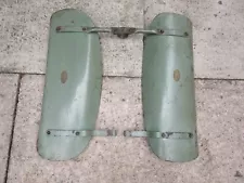 BSA BANTAM D1/D3 ORIGINAL LEG SHIELDS WITH MOUNTING BRACKETS