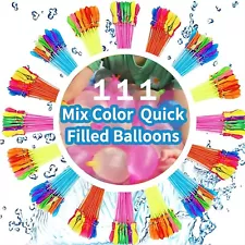 5 x 111 Fast Self Sealing Water Balloons Tying Fill Magic Balloon Bombs Summer