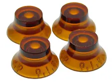 Amber Knobs Imperial Inch Top Hat Control Speed for USA Les Paul Electric Guitar