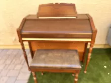 Vintage Schafer & Sons Upright Piano And Stool