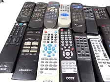 Bulk Remote Controls, 100 with Backs, Tested Good, Various Brands & Various Uses