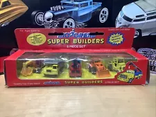 Majorette SUPER BUILDERS Action Moving Parts 5 Piece Set Made in France Die Cast