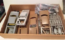 Lot of Six 1969 Roadrunner Model Car Junkyard Started/Modified with Parts