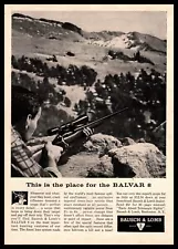 1961 Bausch & Lomb Balvar 8 Rifle Scope 25¢ "Telescopic Sights" Manual Print Ad