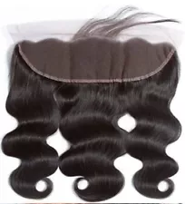 10-Inch Straight Lace Frontal Closure - 13x4 Ear to Ear - 100% Human Hair