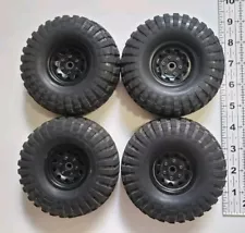 1.9 RC Rock Crawler Tires And Metal Beadlocks