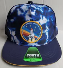 NASA Mission STS-27 Youth Cap Hat - Blue - One Size Fits All - Trucker Mesh