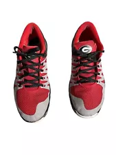 Nike free red & gray Georgia bulldogs shoes