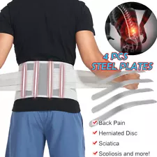 Lower Back Support Waist Sprain Brace Belt Sciatica Pain Therapy Work Men/Women