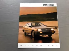 1988 Mitsubishi Mirage and Turbo 14-page Original Car Sales Brochure