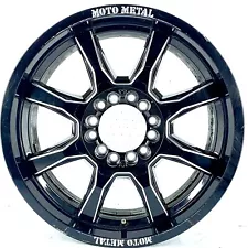 Aftermarket Moto Metal 18x9 Wheel MO970 Black w/ Spot Milling