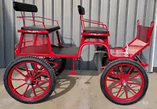 2 Seat Trail Buggy by Robert Carriages- with Single Draft Horse Shafts