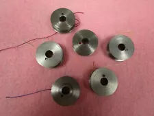 6 SINGER Industrial Sewing Machine BOBBINS 97945 Flat metal 1 hole