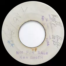 KEN BOOTHE Not For Sale / From The Day I Know RARE Blank Reggae 45 LISTEN