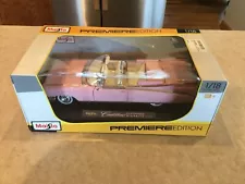 New 1959 pink convertible cadillac eldorado biarritz maisto premier edition