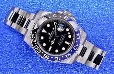 2014 ROLEX GMT MASTER II 116710BLNR 40MM BATMAN BLUE BLACK CERAMIC WATCH w/ CARD