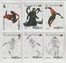 2023 UD Spider-Man No Way Home Canvas LOT (6) DIFFERENT #C13 C17 C19 C34 C38+ GD