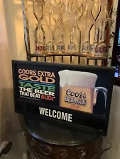 1985 Coors Extra Gold Lighted Beer Neo Neon Sign 25.5x15.5”