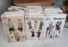 50 Vintage Simplicity 60s 70s 80s Sewing Patterns Women Kids Men SEE DESC PHOTOS